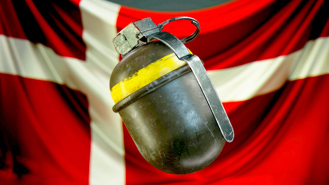 Оборонительная ручная гранта производства Дании: Handgranat M/54 (фото из открытых источников)