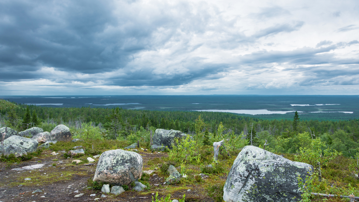 Гора Воттоваара в Карелии