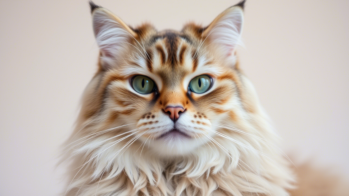 Взрослая британская длинношерстная кошка