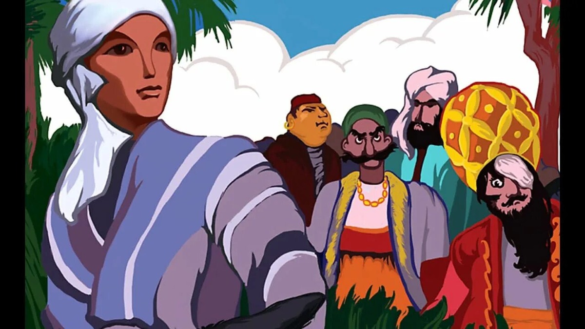 Постер кукольного советского мультфильма 1959 года