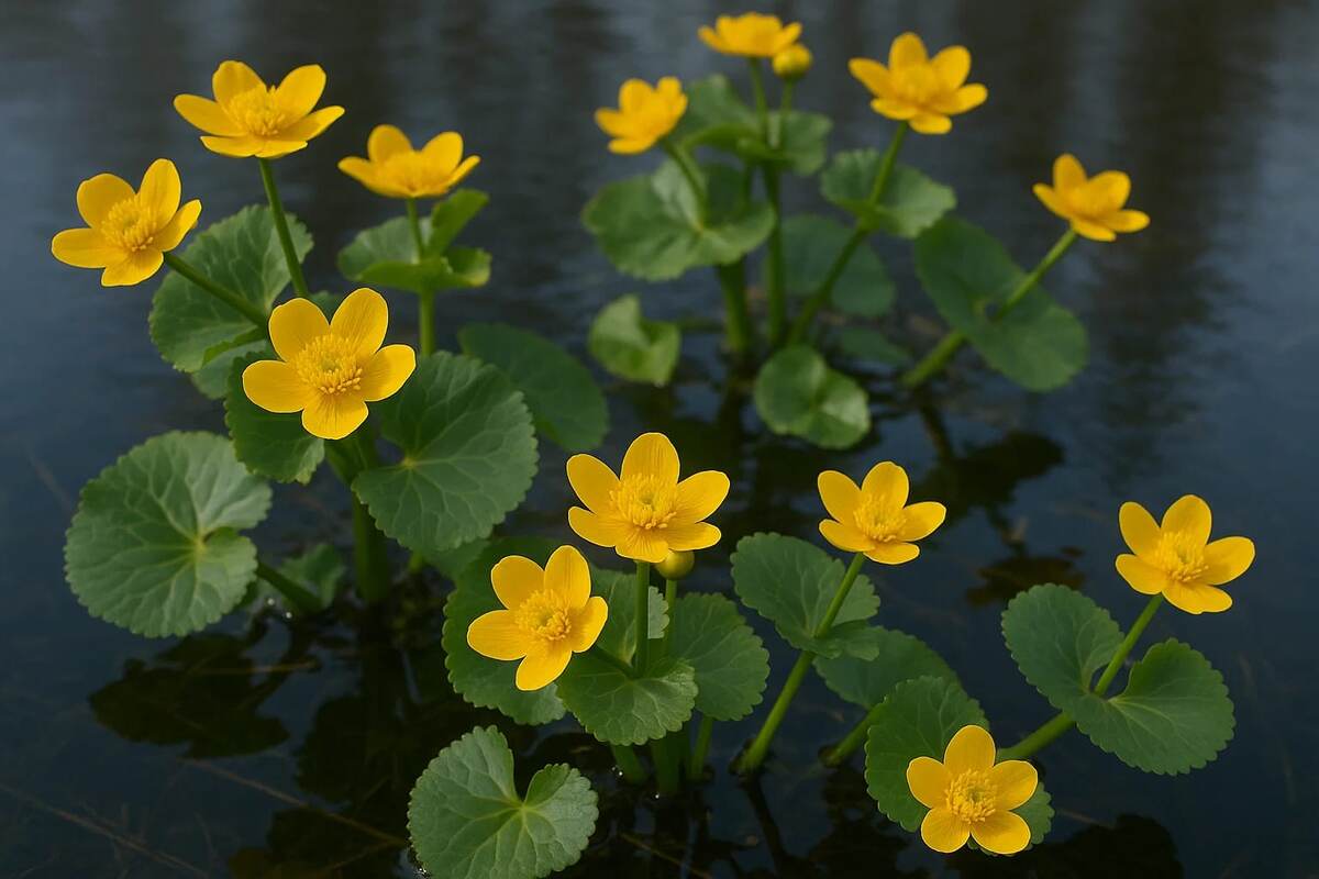 Калужница, фото: сгенерировано с помощью ИИ