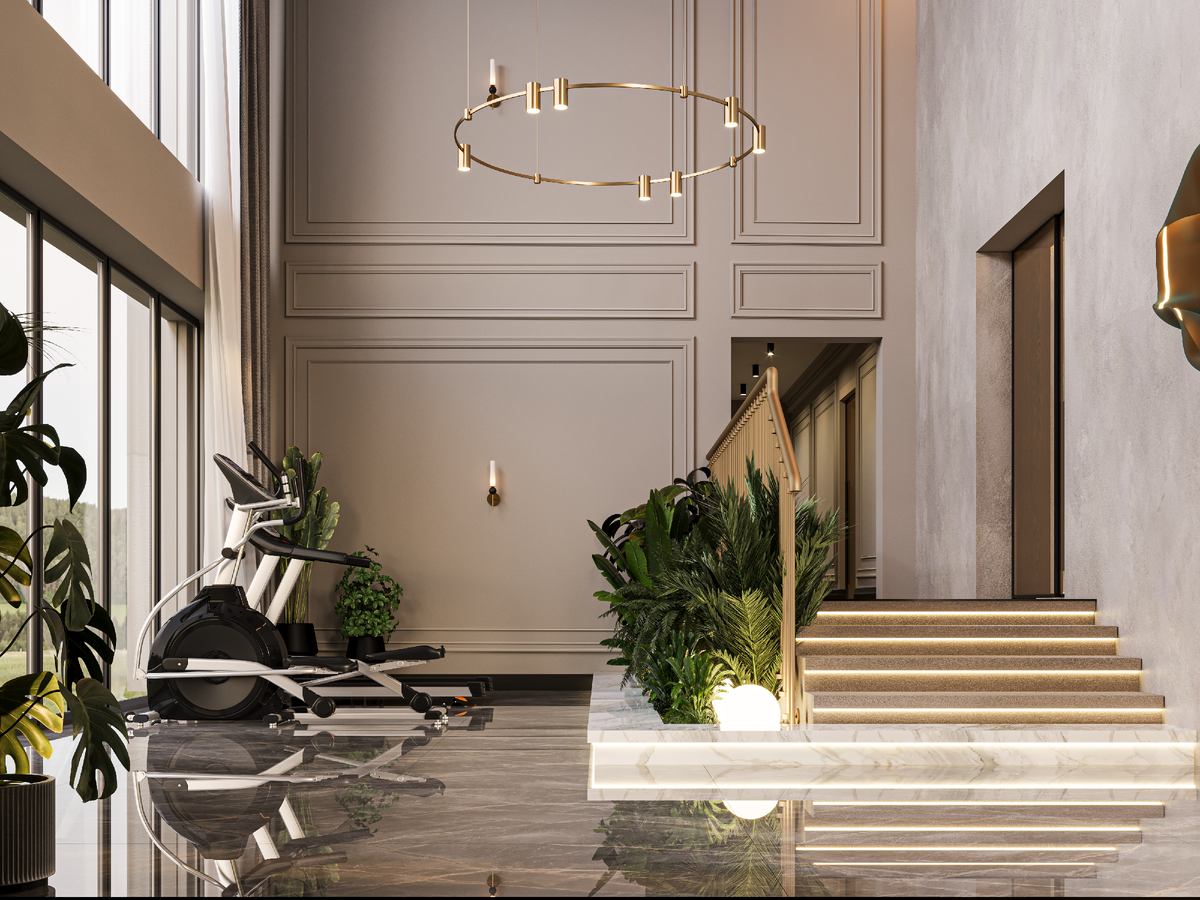 Детали тренажерного зала в КП "Ленинское" 