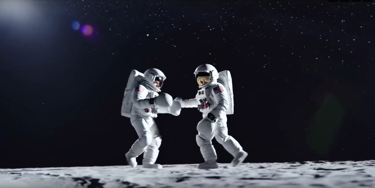 Кадр из получившегося клипа