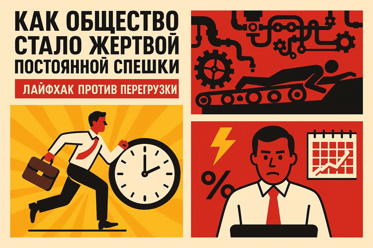 Как победить перегрузку и выгорание в 2025 — главный лайфхак общества спешки