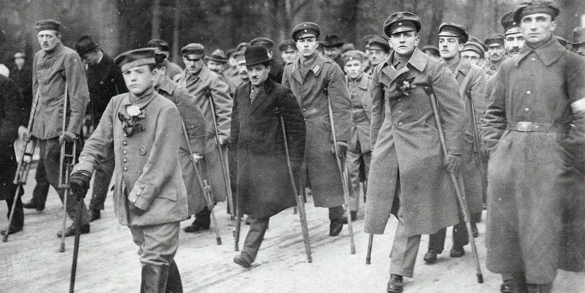 Инвалиды на улицах немецких городов