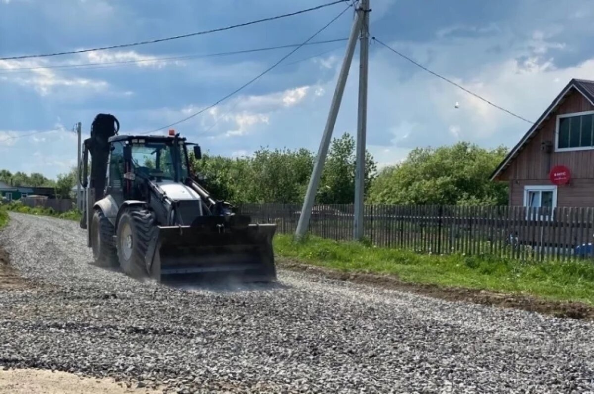    В Томске проводят отсыпку улиц на левом берегу