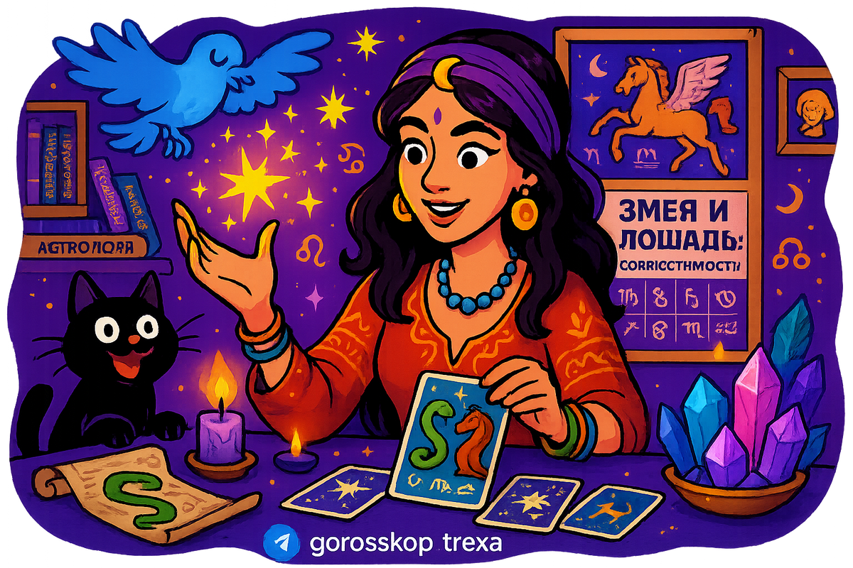    Восточный гороскоп Змеи и Лошади как танец противоположностей с искрами любви и мудрости Мария