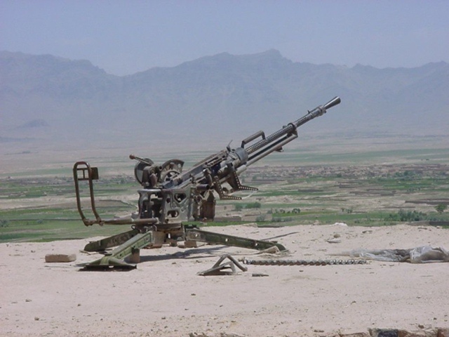 Наша горная зенитная пулеметная установка ЗГУ-1, калибра 14,5 мм. Из инета.