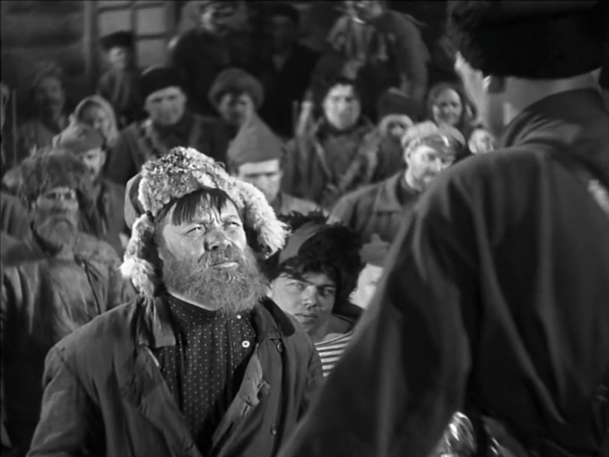 Борис Чирков в роли крестьянина в фильме "Чапаев" 1934 года