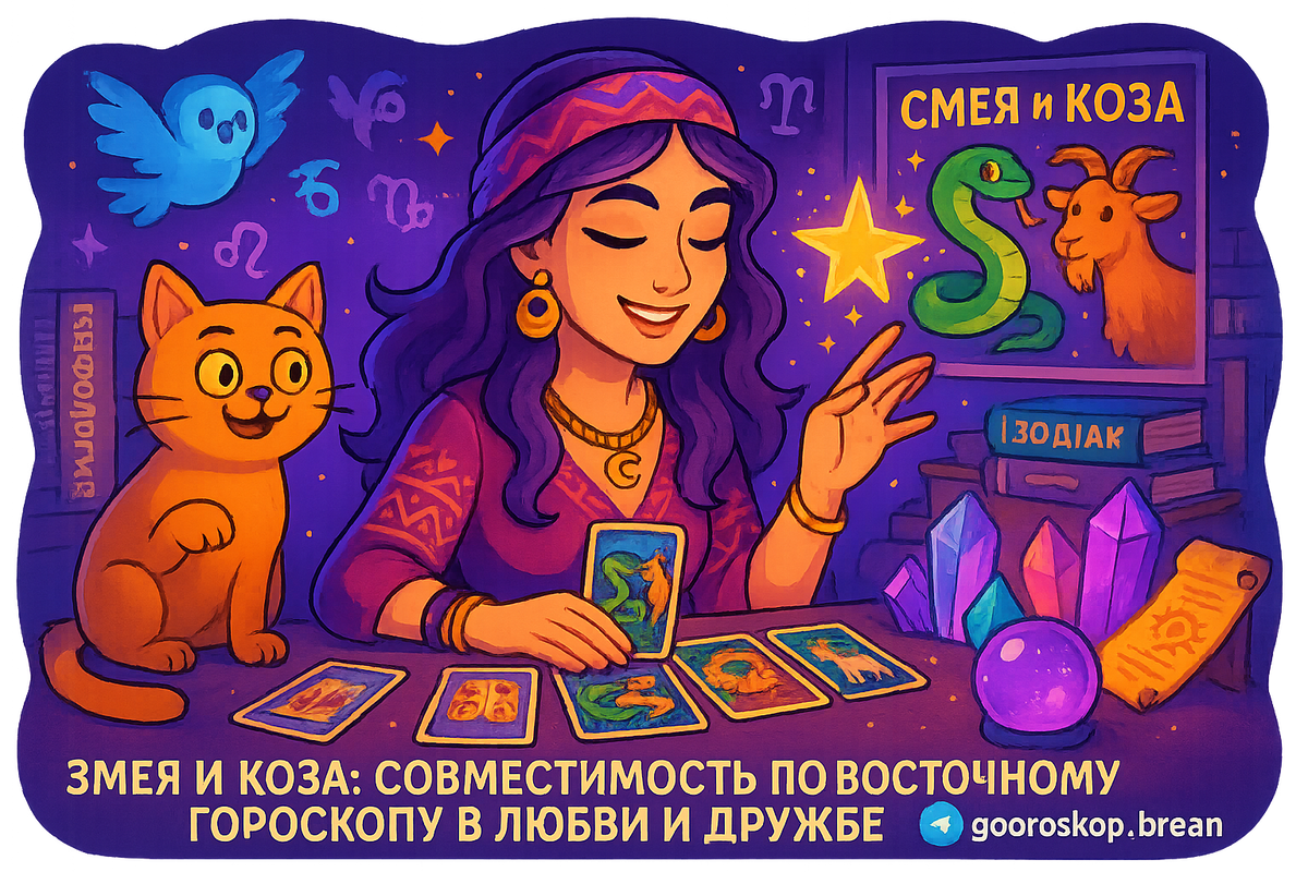   Змея и Коза в восточном гороскопе: как создать гармоничный союз из мудрости и чувствительности Мария