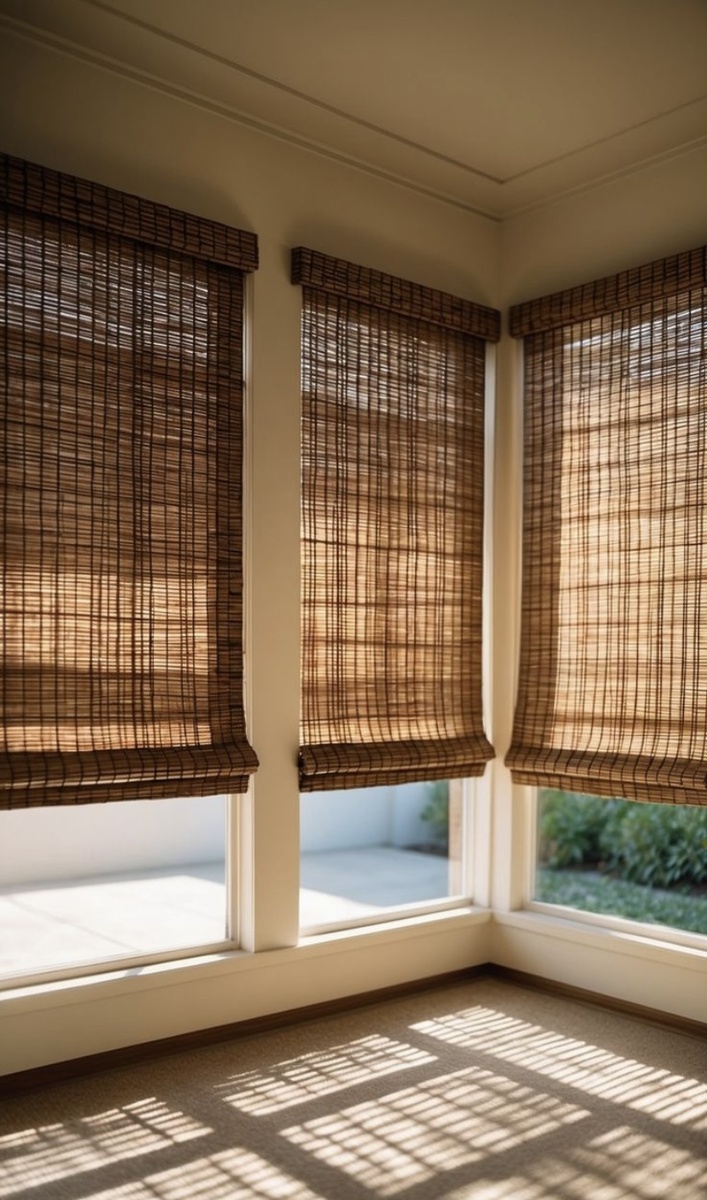 Бамбуковые жалюзи. Изображение из Pinterest