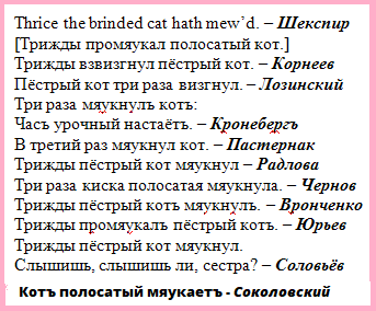 Для напоминания. Из предыдущих переводов