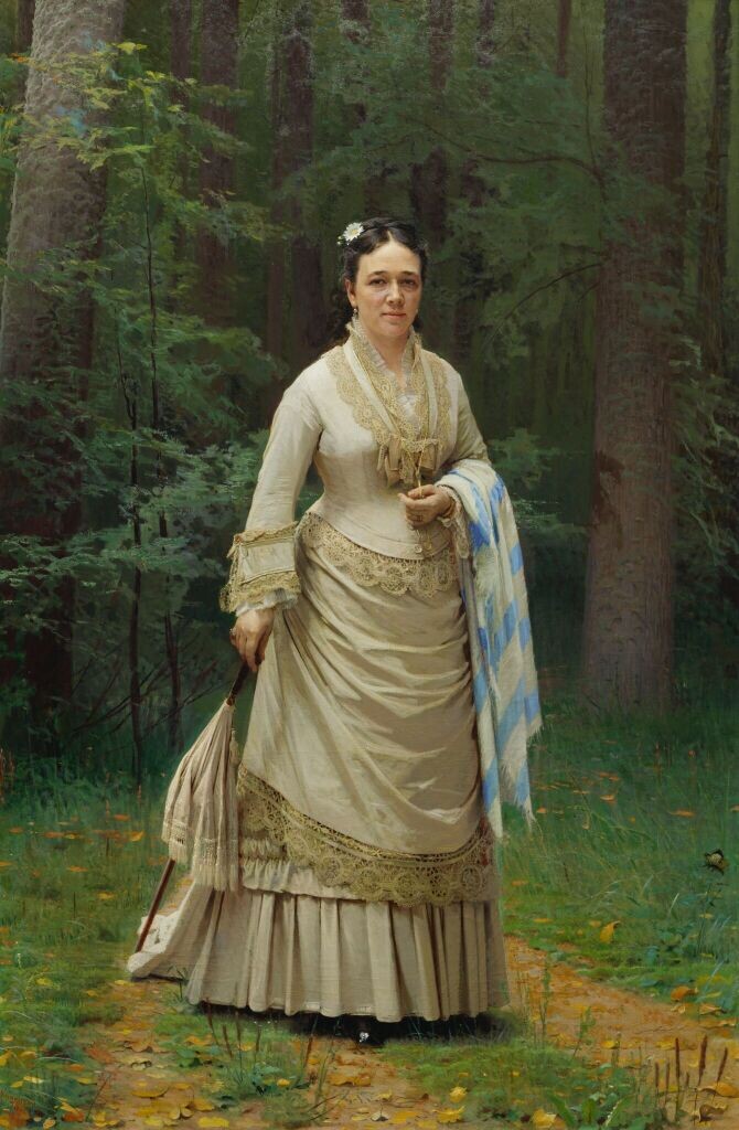 Портрет В. Н. Третьяковой - Крамской 