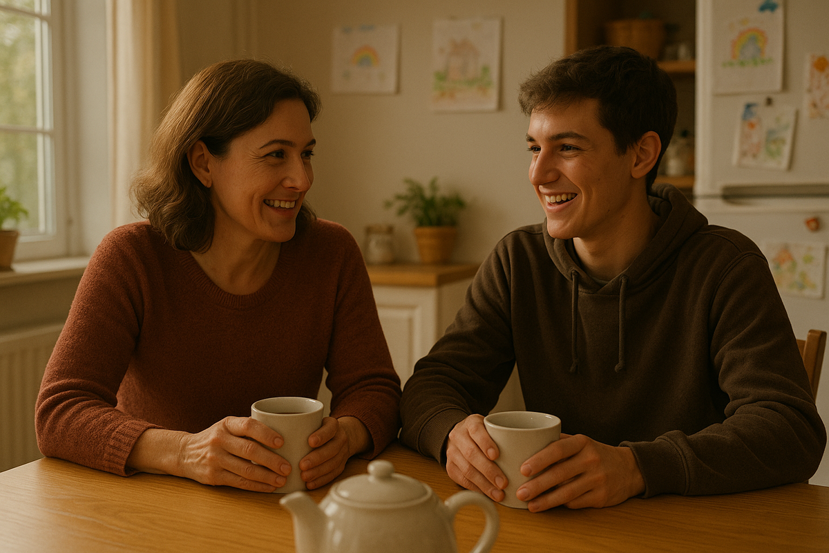 Мама и сын подросток