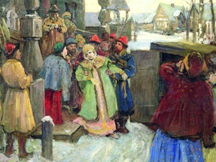 Арест царевны Софьи Алексеевны. Художник К. Вершилов