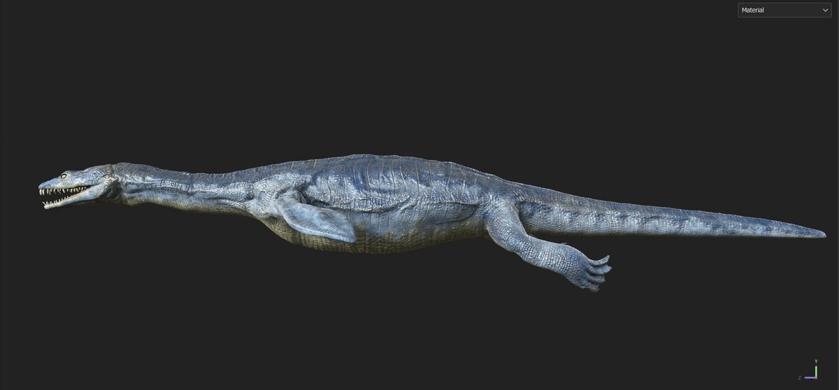 Лариозавр, 3D реконструкция.