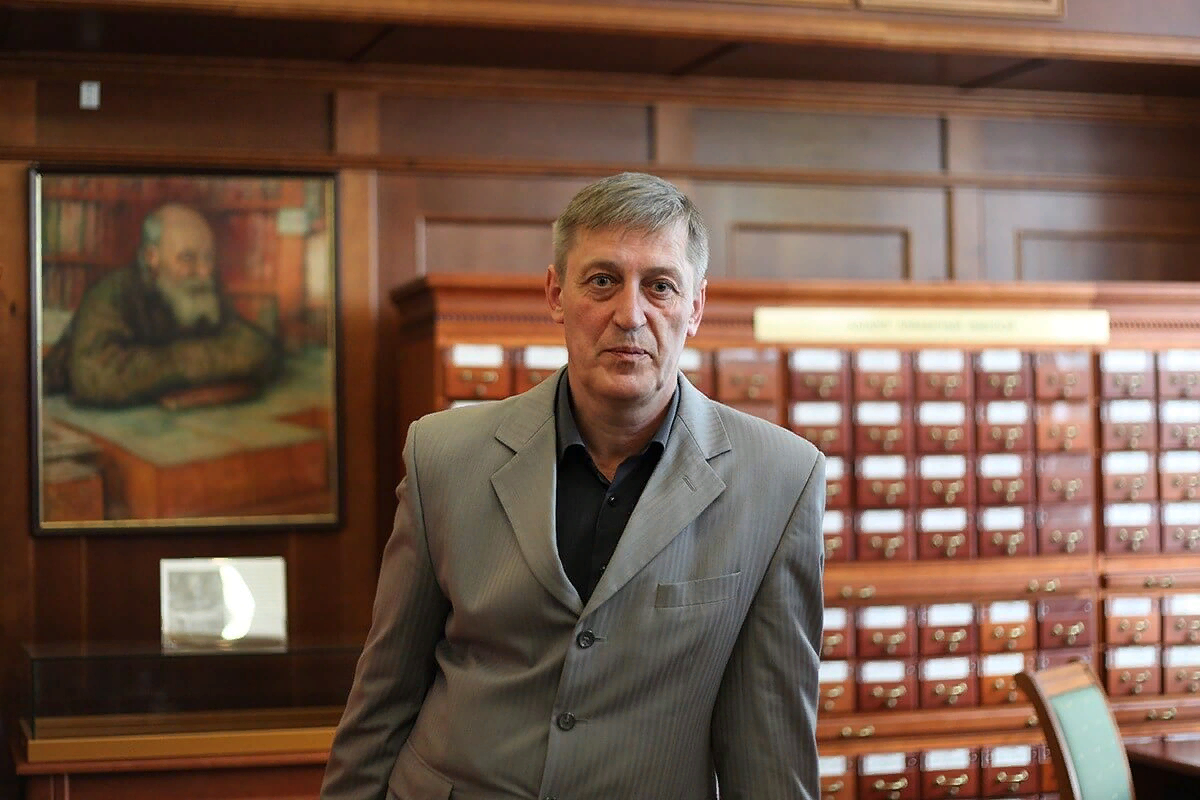 Андрей Иванович Серков на Выставке «300 лет масонства» 7 июня 2017 года.