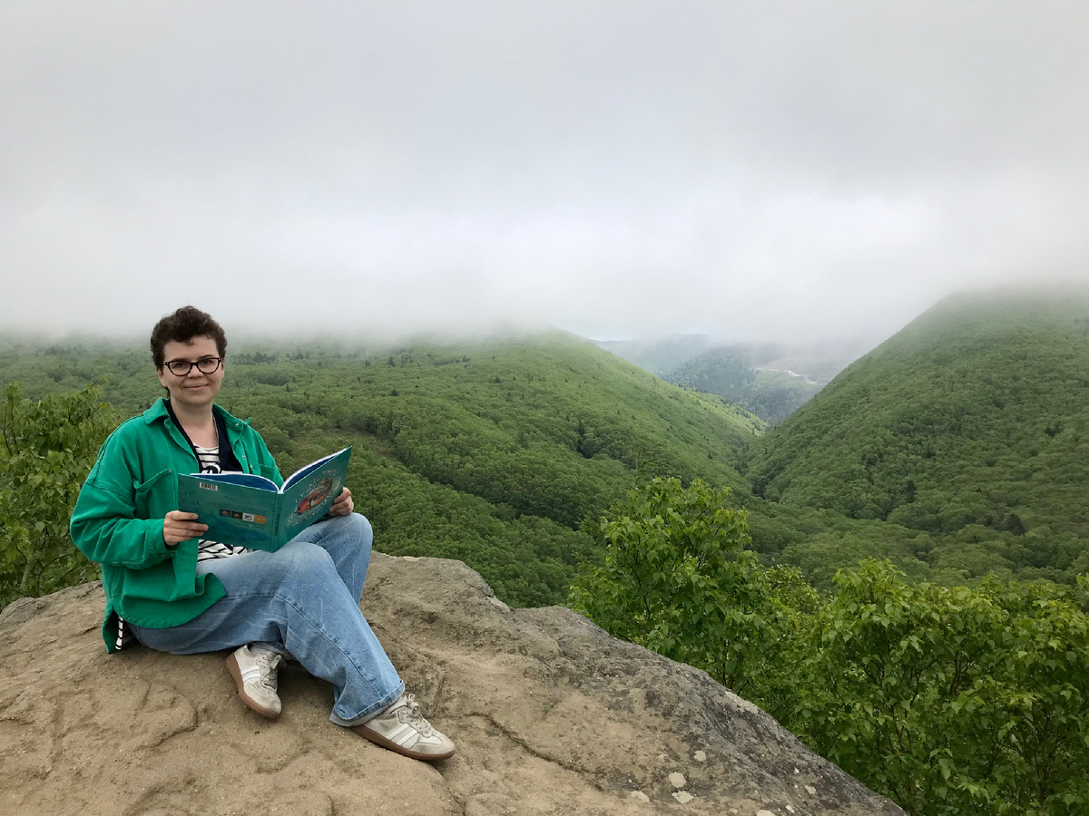 Сижу прямо на голове Лягушки // Из личного архива