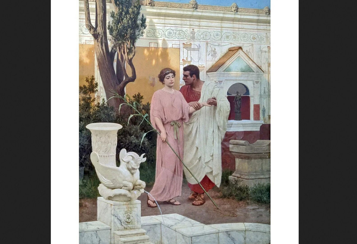 Степан Бакалович. "Вопрос и ответ", 1900.