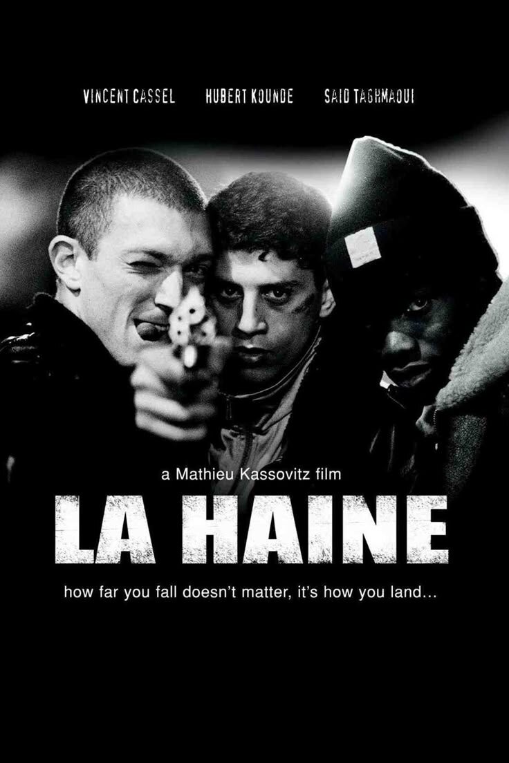 вариант постера к фильму “Ненависть” (1995, La Haine), режиссёр/сценарист Матьё Кассовиц 