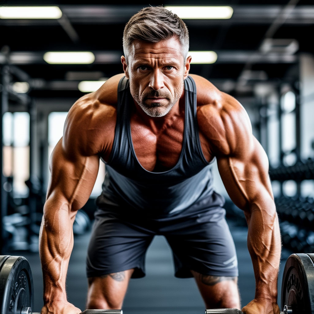 Спортсмен бодибилдер