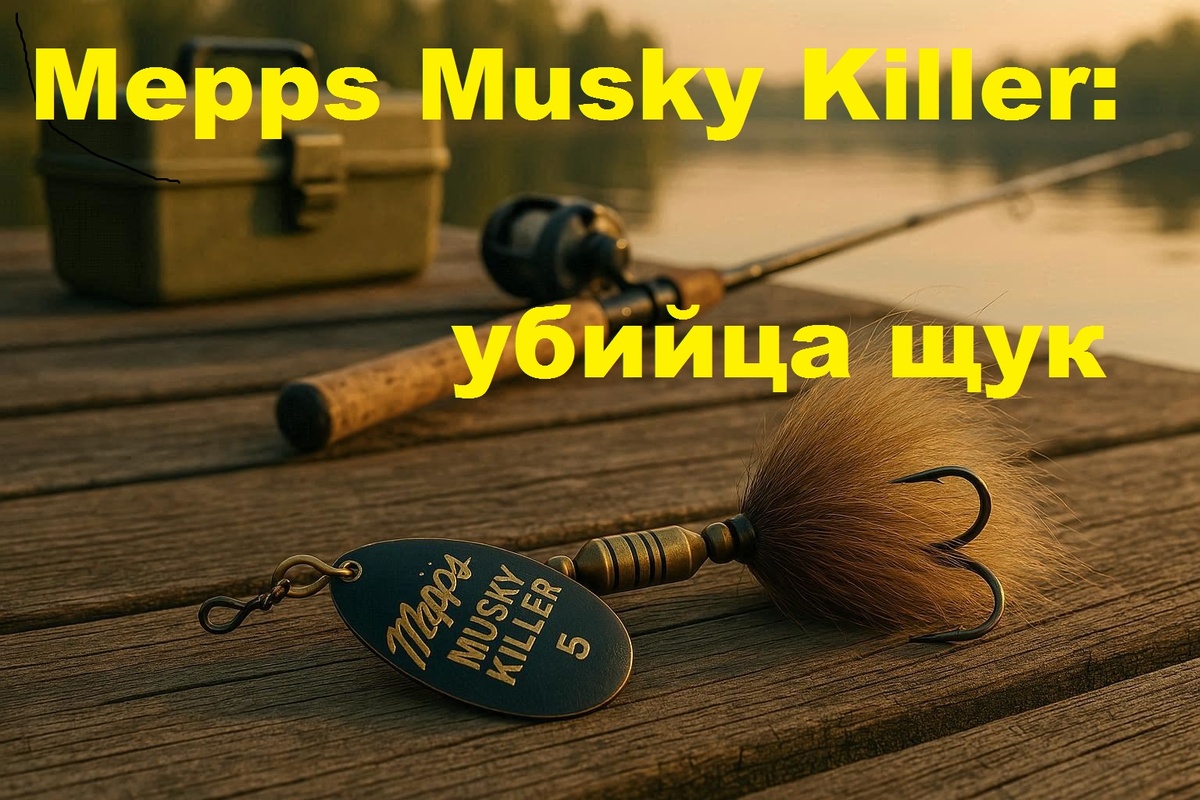 Musky Killer от Mepps — вертушка с кисточкой, которая ловит там, где отказывают другие приманки