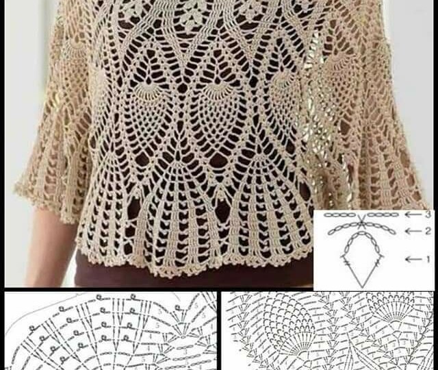 Кружевное болеро крючком (идеи, схемы, описания)