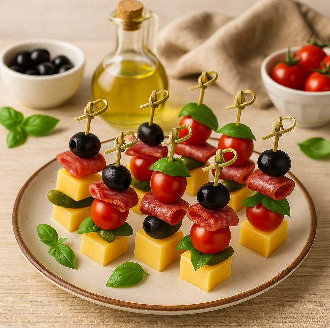 Мини-шашлычки из сыра и колбасы рецепты от Дарики