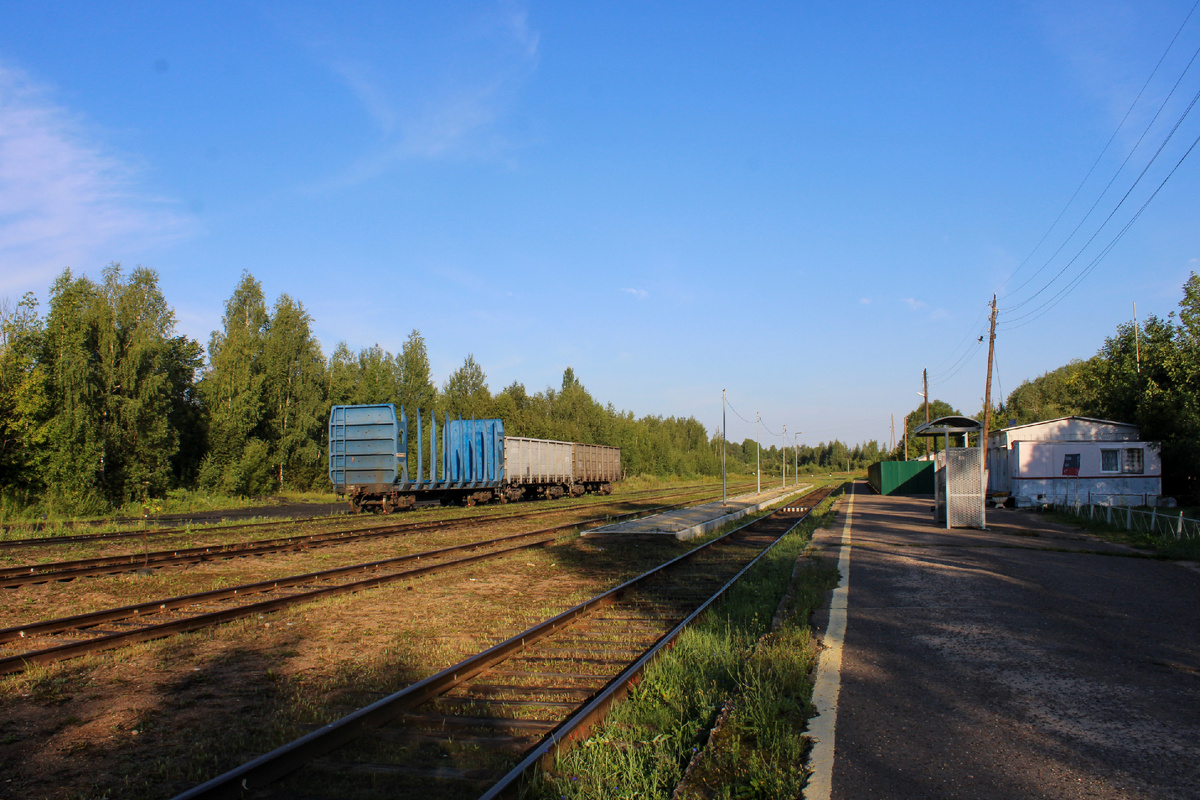 Раннее утро на станции в Тверской области