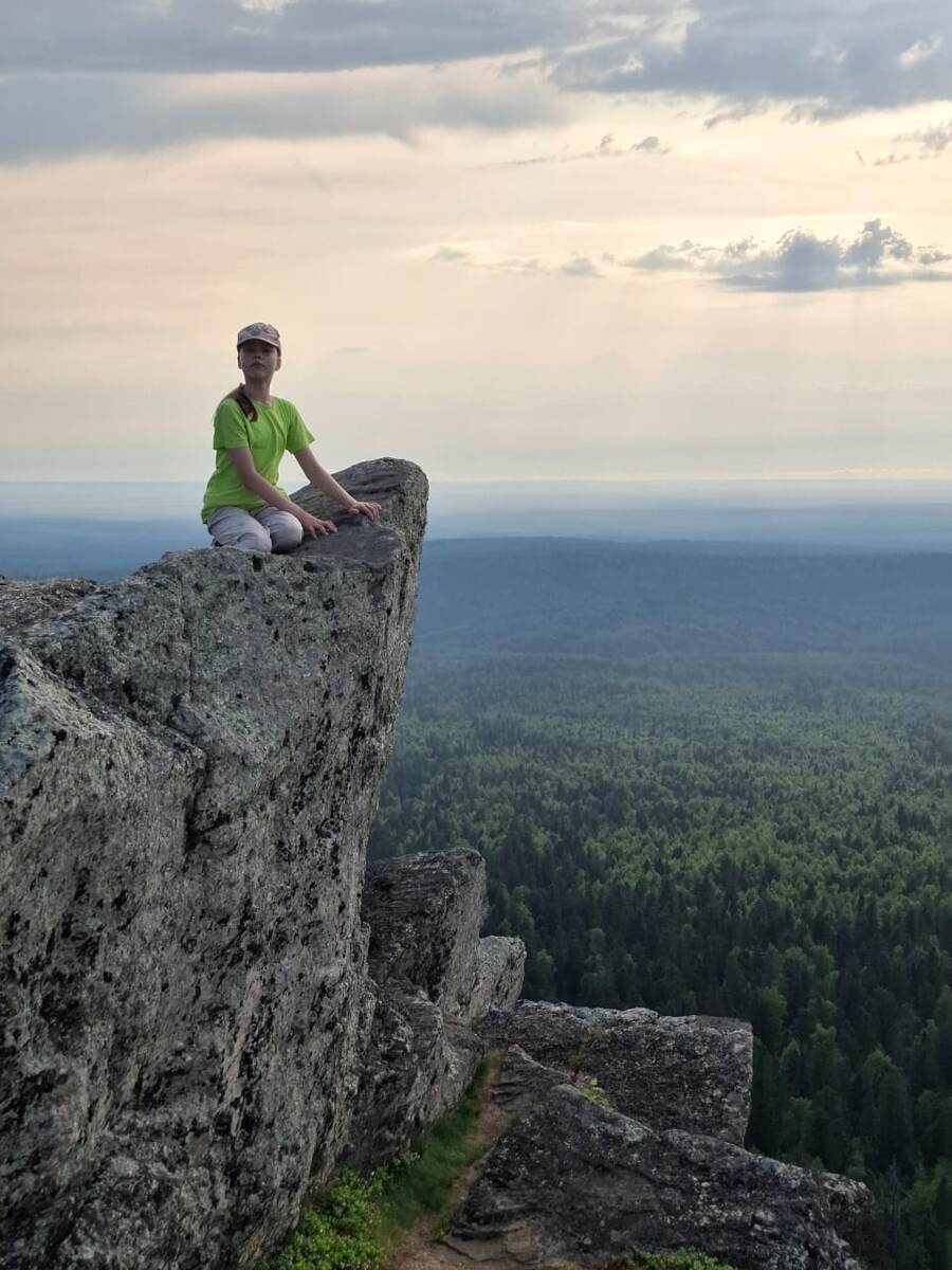 на вершине камня Полюд