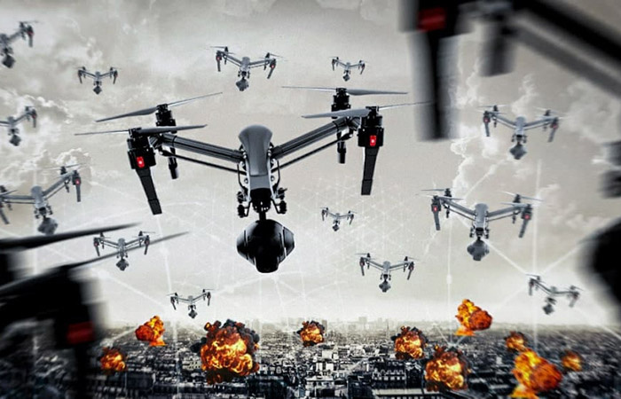 Рой дронов./ Фото: detsys.ru
