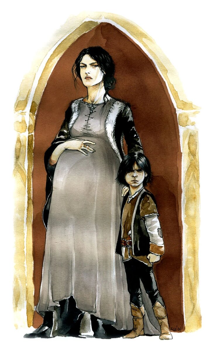 Морвен и Турин. Художница Кэтрин Шмиэль