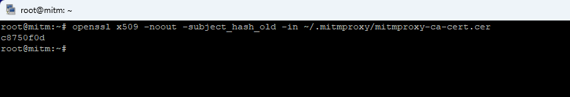 у меня mitm proxy установлен под root, что не рекомендуется