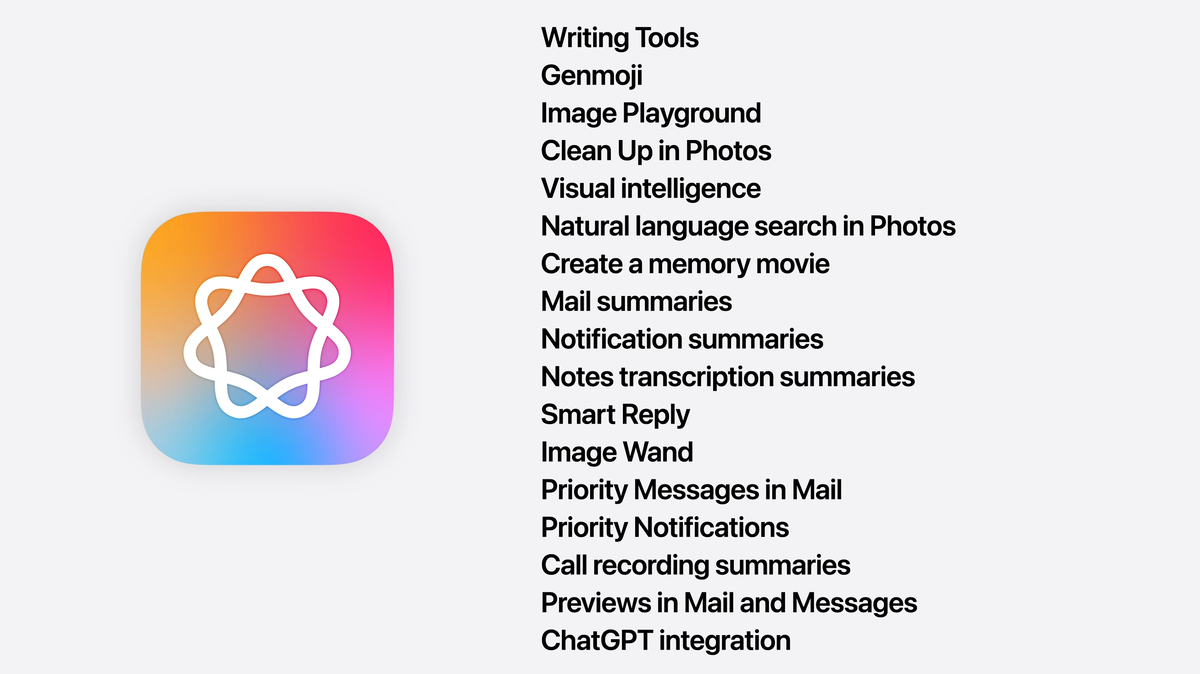 Полный список возможностей Apple Intelligence, показанный на WWDC2025