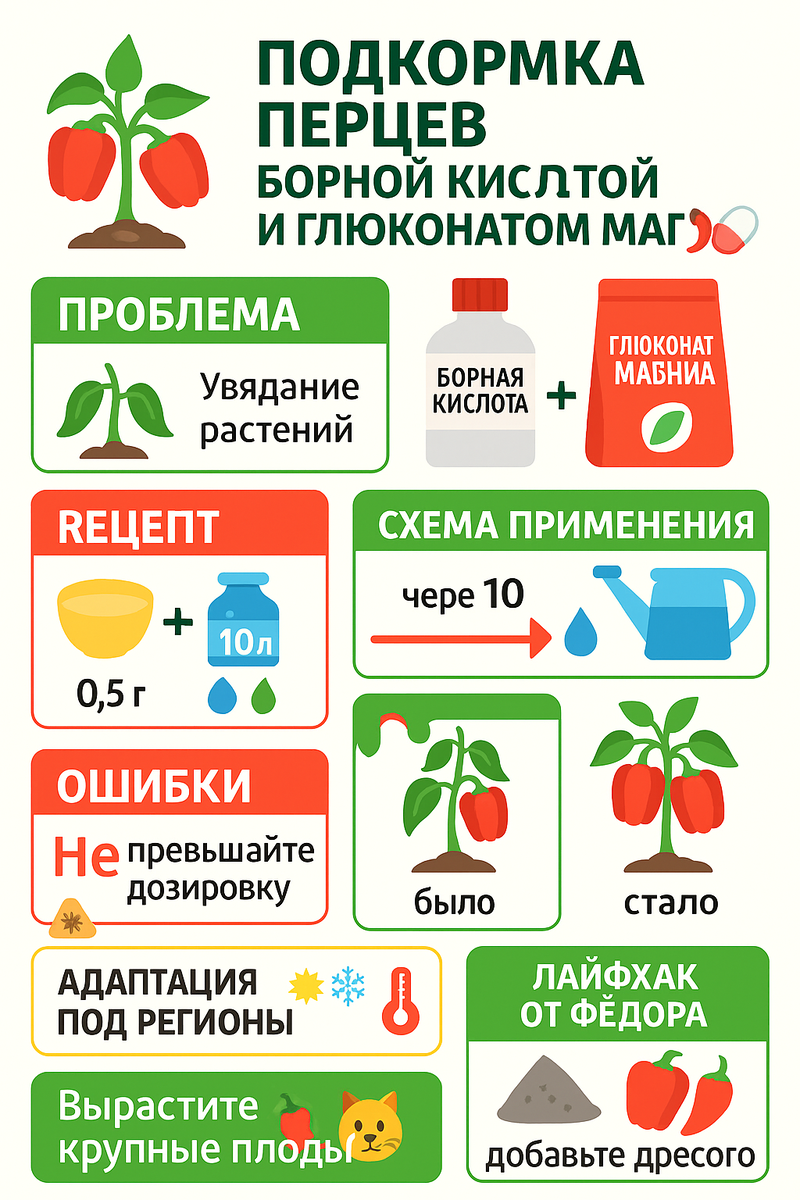 Аптека вместо химии — и перцы рвутся в рост. Проверил за 7 дней — завязь радует цифры