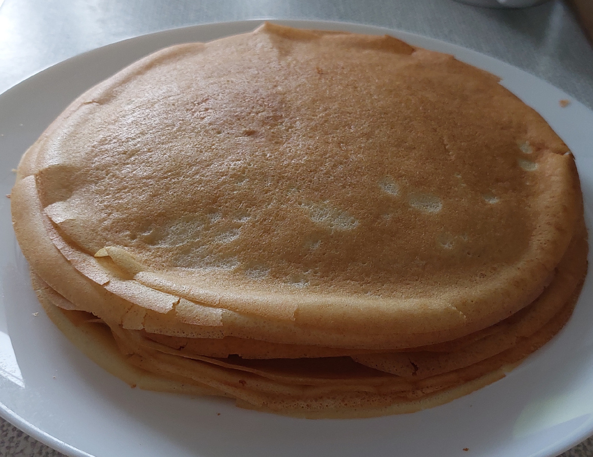 Блины на молоке.