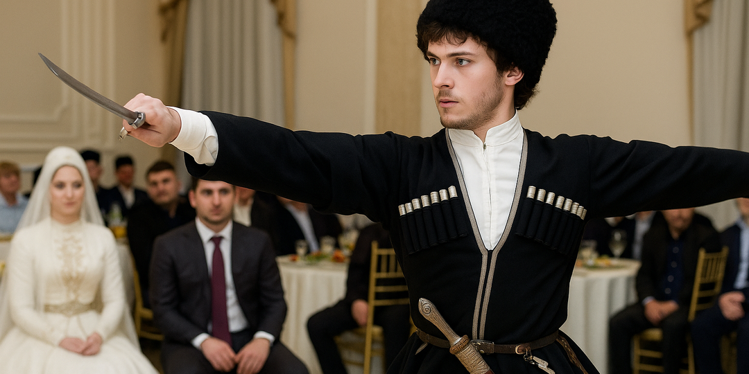 Танцы с саблями: как чеченцы превращают свадьбу в боевое искусство