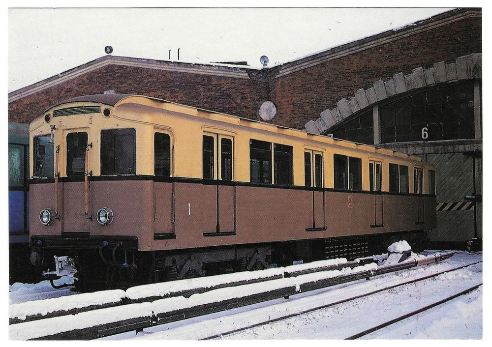 Вагон типа А/Б. Открытка из набора.