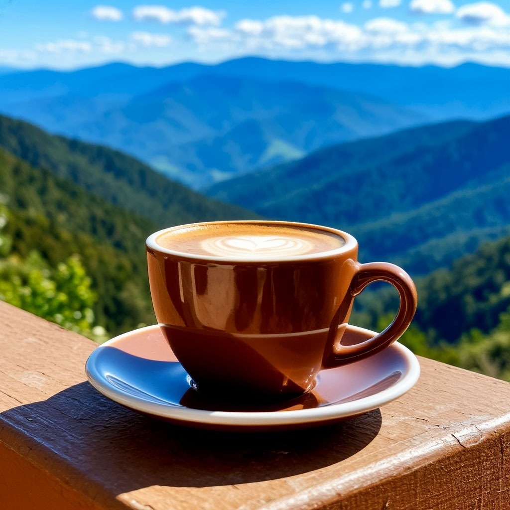 In this cup AI generated a better crema on top of the espresso, but why the heart? It's not a cappuccino.