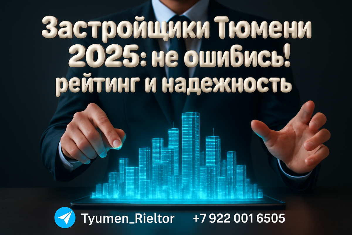    Застройщики Тюмени 2025: не ошибись! рейтинг и надежность. Святослав Шакин