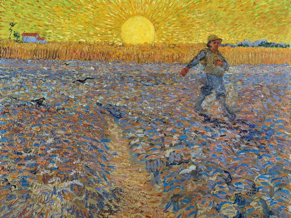 Винсент Ван Гог, «Сеятель и закат» (1888). Артикул: 129807