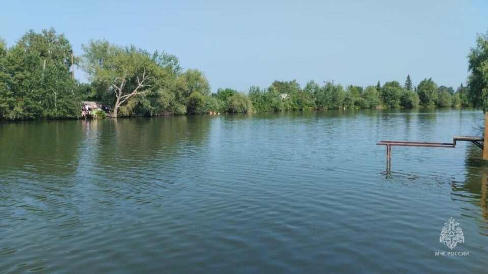    Река Алей, место ЧП. Источник: t.me/mchs_altkray