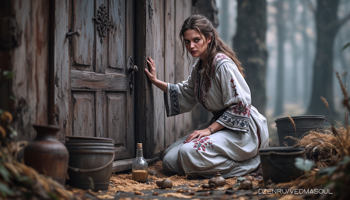 Авторское изображение @vedmasoul. Cгенерировано ИИ. Порча, сглаз, крадник, чистка
