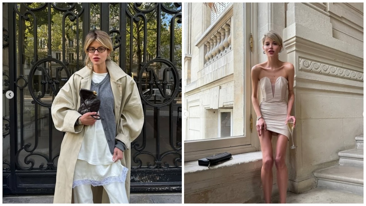 Девушка смотрится по-модному слишком хрупкой