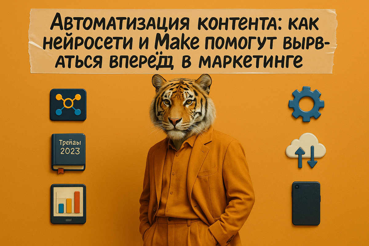 Что, если ваш контент сможет создавать себя сам? Узнайте, как нейросети и Make меняют правила игры в контентном маркетинге!
