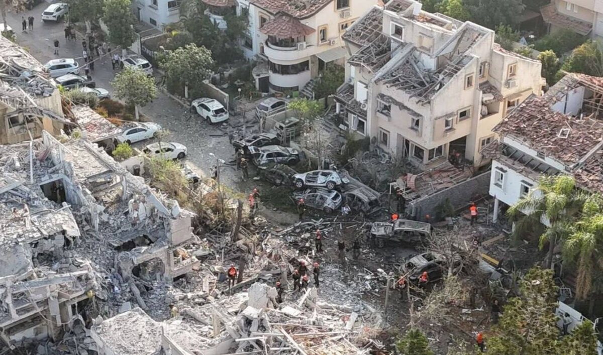 Фото ударов по Израилю