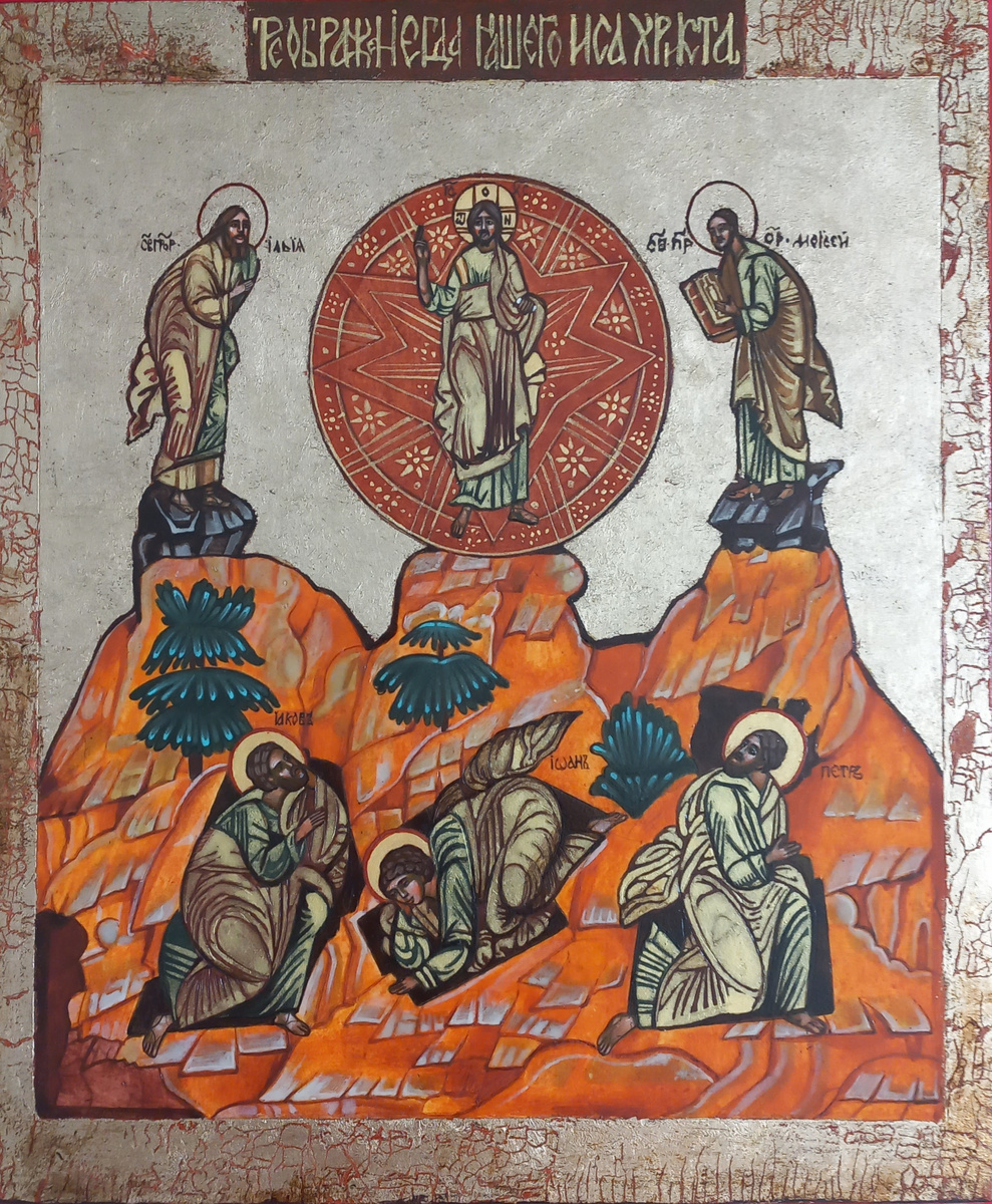 Икона Преображение Господне, кисти Светланы Фатьяновой.