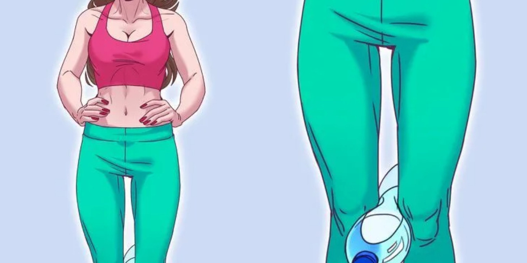 Такая простая, но эффективная: ходьба на месте с бутылкой, чтобы ноги и бедра были подтянуты, висцеральный жир горел, а фигура худела