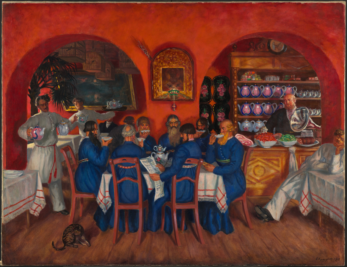 Московский трактир - Борис Кустодиев, 1916