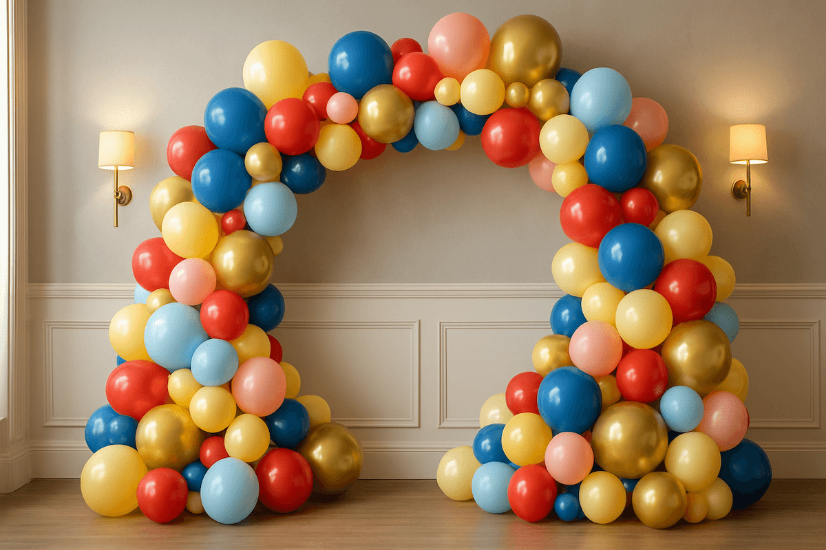 Фотозона из воздушных шариков